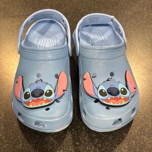 Disney Blue Sandals Stitch Design
